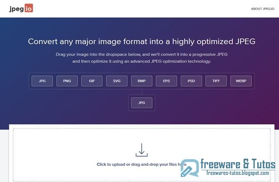 Jpeg.io : un outil en ligne pour convertir et optimiser les images au format JPEG