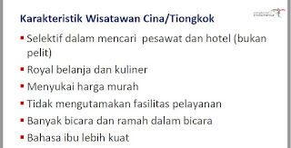 karakteristik wisatawan tiongkok