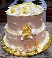 Golden Anniversary Cake