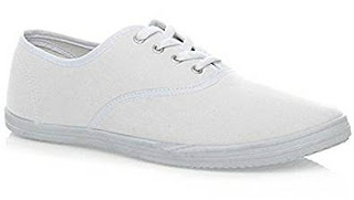 Cheap white pumps for 80s wham costume