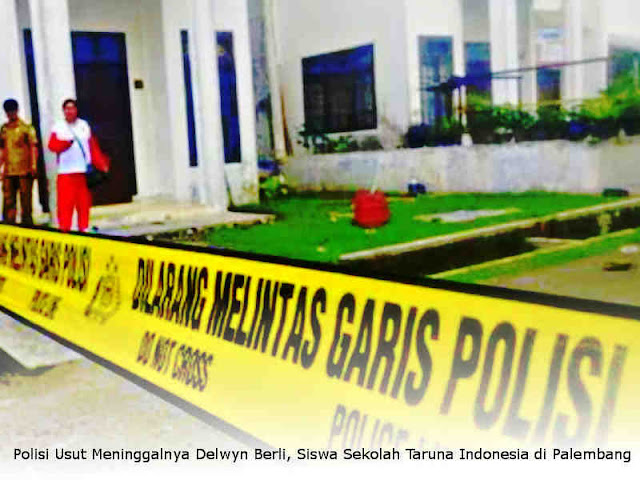 Polisi Usut Meninggalnya Delwyn Berli, Siswa Sekolah Taruna Indonesia di Palembang