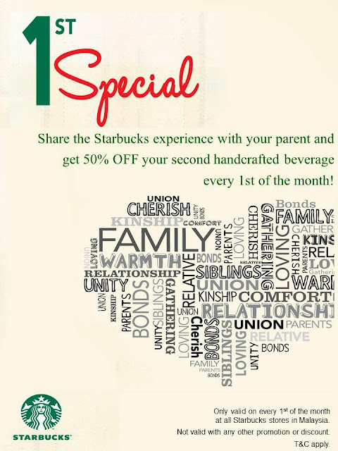 Starbucks Coffee Malaysia: 50% Discount For Handcrafted 