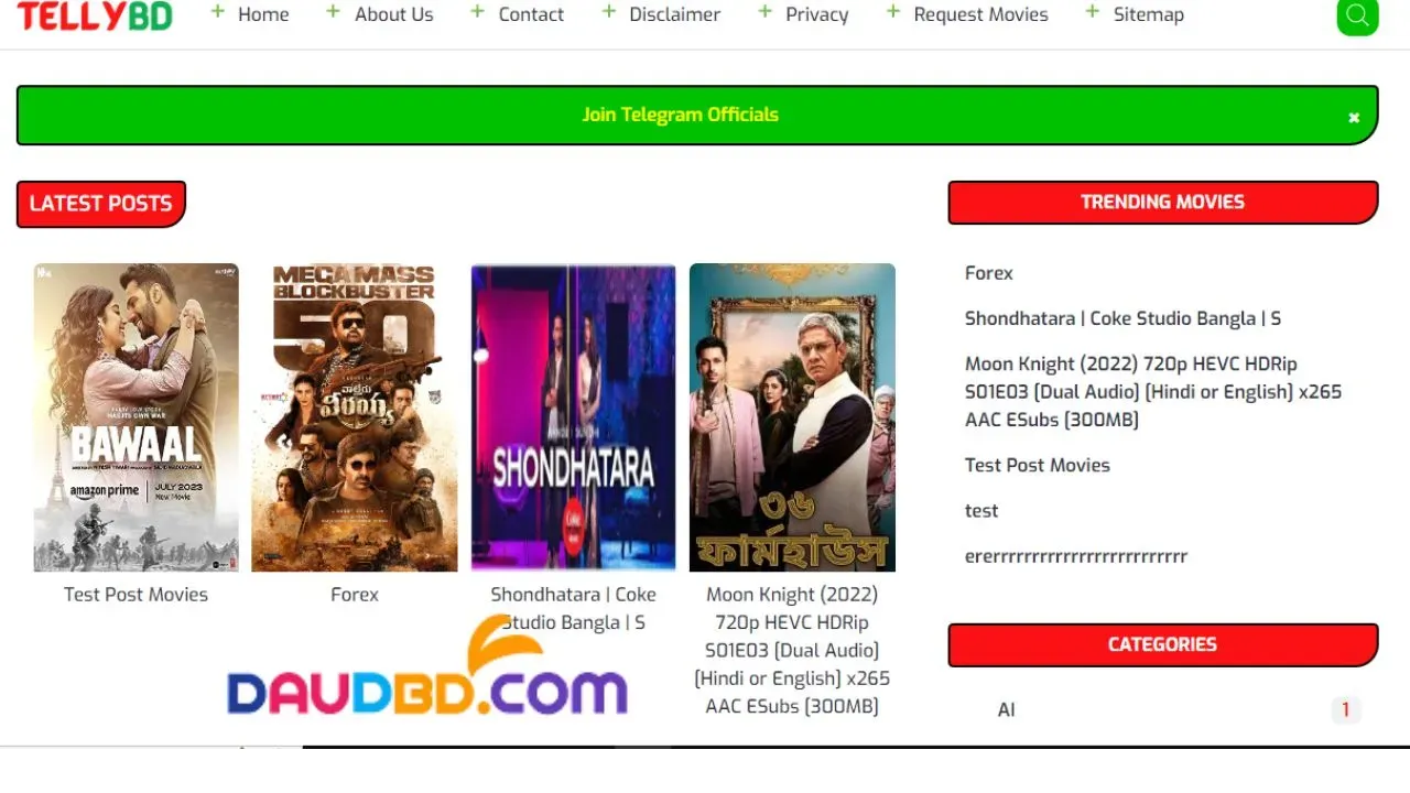 Tellybd Movie Blogger Template Download