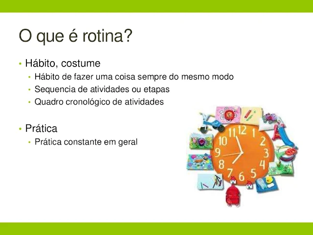 Importancia da rotina para o desenvolvimento infantil