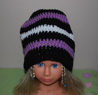 Big crochet beanie hat almost slouchy