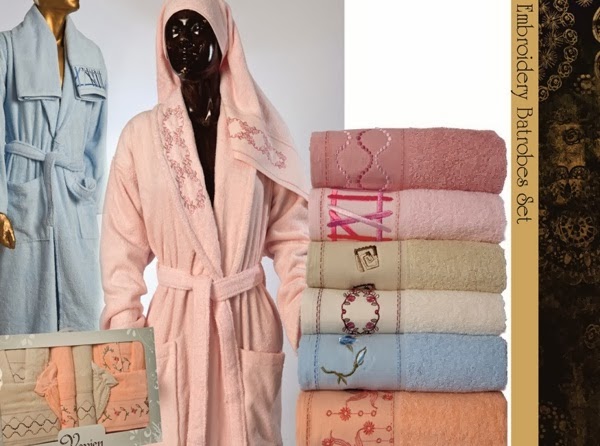 men's bathrobe women towel terry bathrobes sets 25