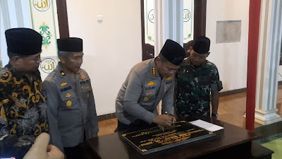 Kapolresta Resmikan Masjid Al-Ridho di Mapolsek Waru Sidoarjo