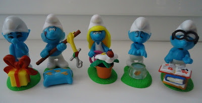 Smurf Figures Collection lot x 5 Smurfs