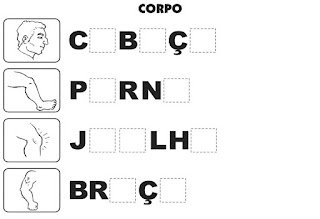 Bingo de parte do corpo