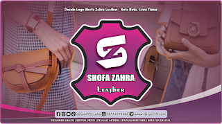 1 Logo Pengrajin Tas Kulit Shofa Zahra Leather kota Batu Jawa TImur jasa desain paling murah seindonesia