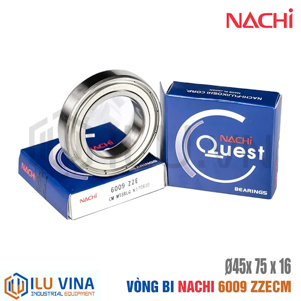 6009-ZZECM - Vòng bi, Bạc đạn, Bearing  Nachi 6009-ZZECM
