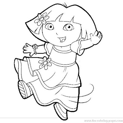 Tangled Coloring Sheets on Dora Coloring Pages Dora Coloring Pages16 Jpg