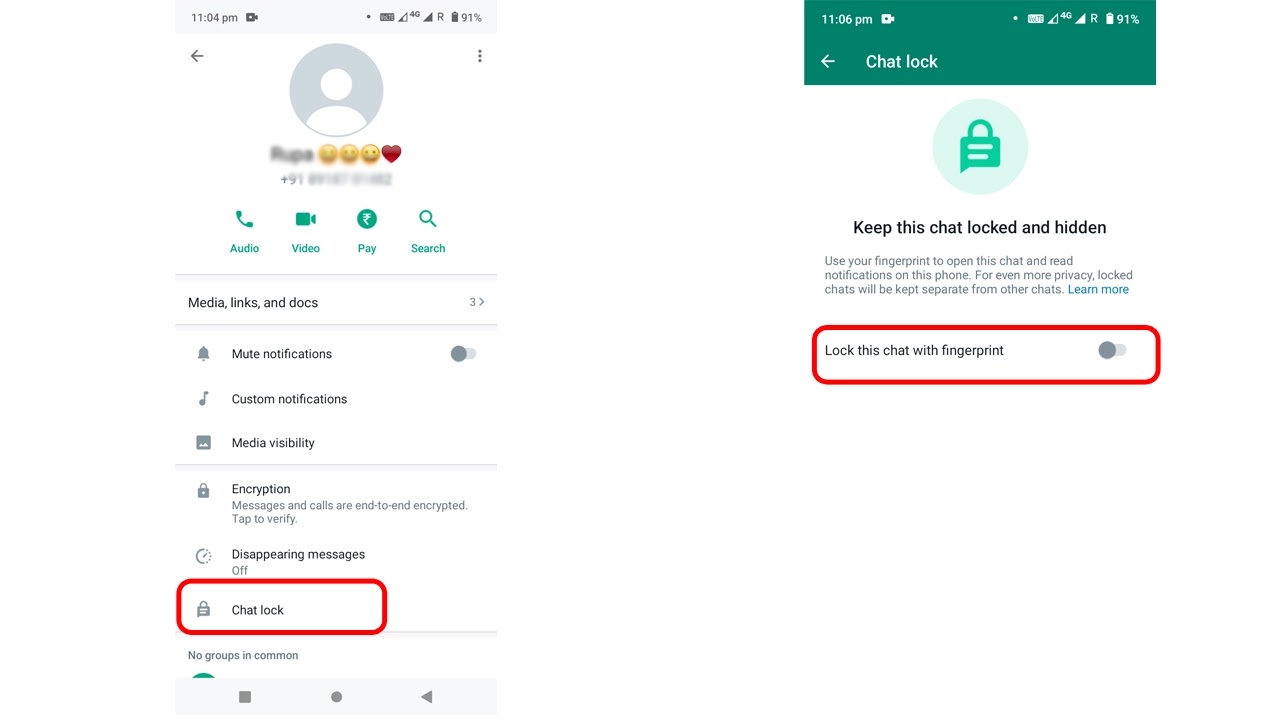 How To Lock Particular Chat In Whatsapp For Android