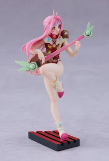 Model kit de Mylene Flare Jenius de Macross 7 en la serie Minimum Factory de Max Factory, con base y calcomanías para los ojos.