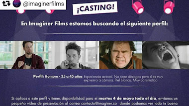 MEDELLÍN: CASTING - Se buscan LOS SIGUIENTES PERFILES de actores y actrices para importante proyecto
