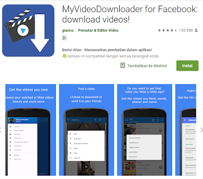 Cara Download Video Facebook