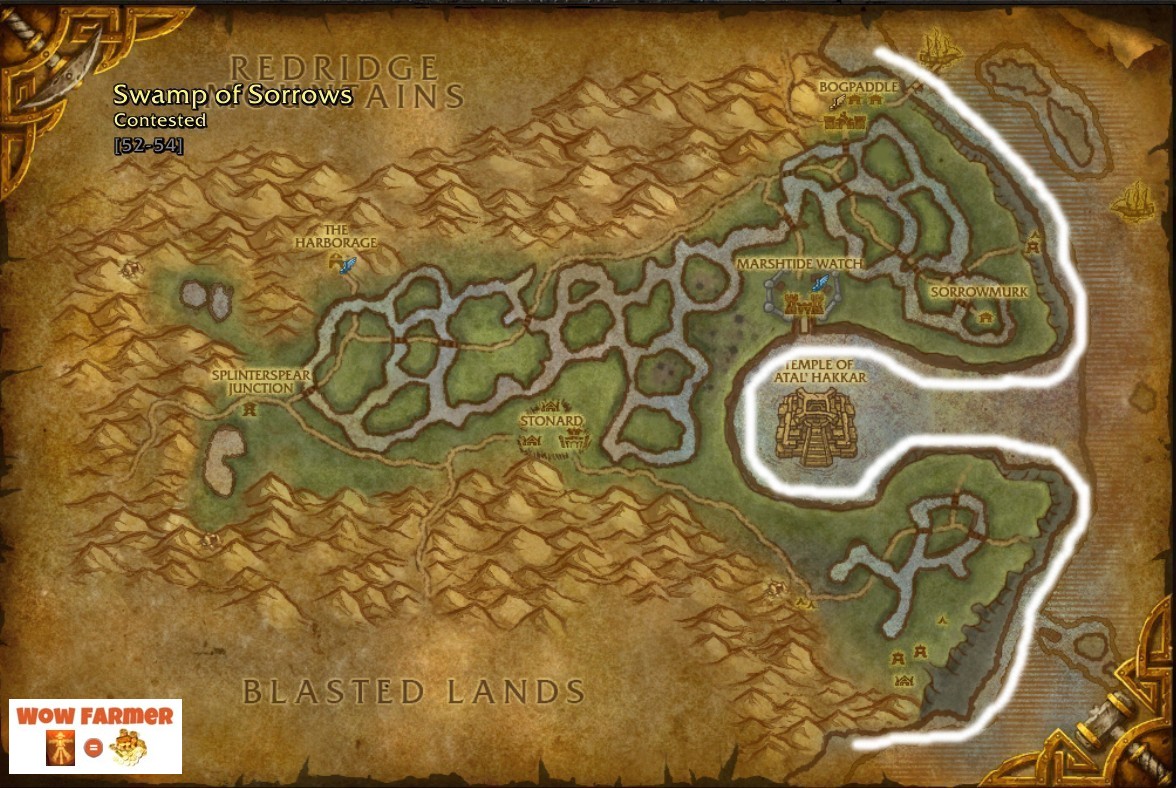 WoW Eastern Kingdoms Map