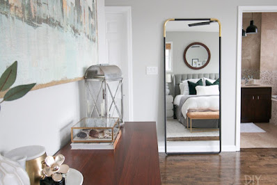 Install a mirror to make the room look spacious