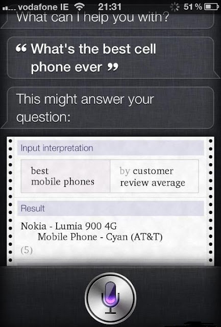 Apple's Siri says Windows Phone is Best Smartphone