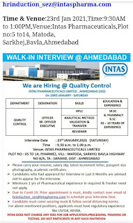 INTAS HIRING