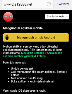 Login S128 Net Android Sabung Ayam