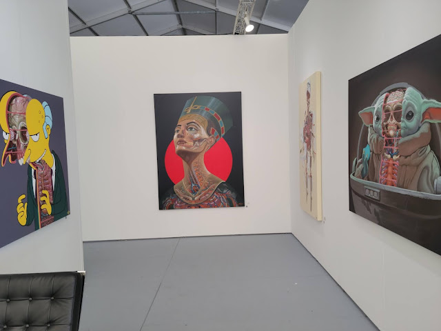 Nychos artwork at Miris Gallery in Scope Miami Beach 2021