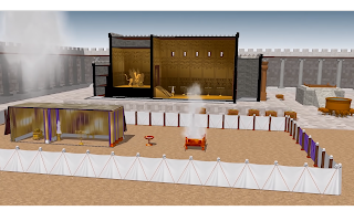 Templul lui Solomon, primul lucru observat era Altarul de arama al jertfei
