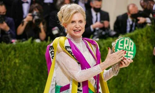 Rep. Carolyn Maloney (D-N.Y.) attends the 2021 Met Gala at the Metropolitan Museum of Art in New York on Sept. 13, 2021.