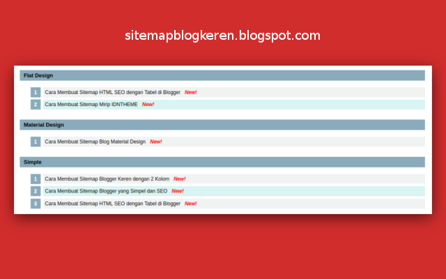 Cara Membuat Sitemap Blogger SEO dan Responsive