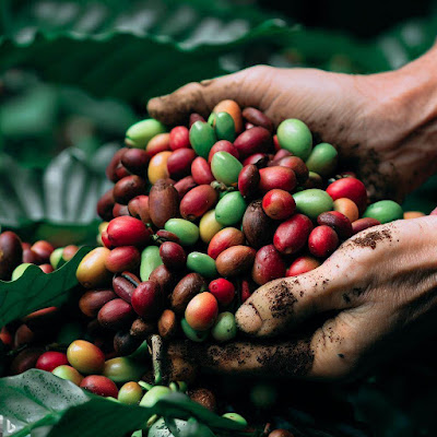 kopi ceri hijau dan merah