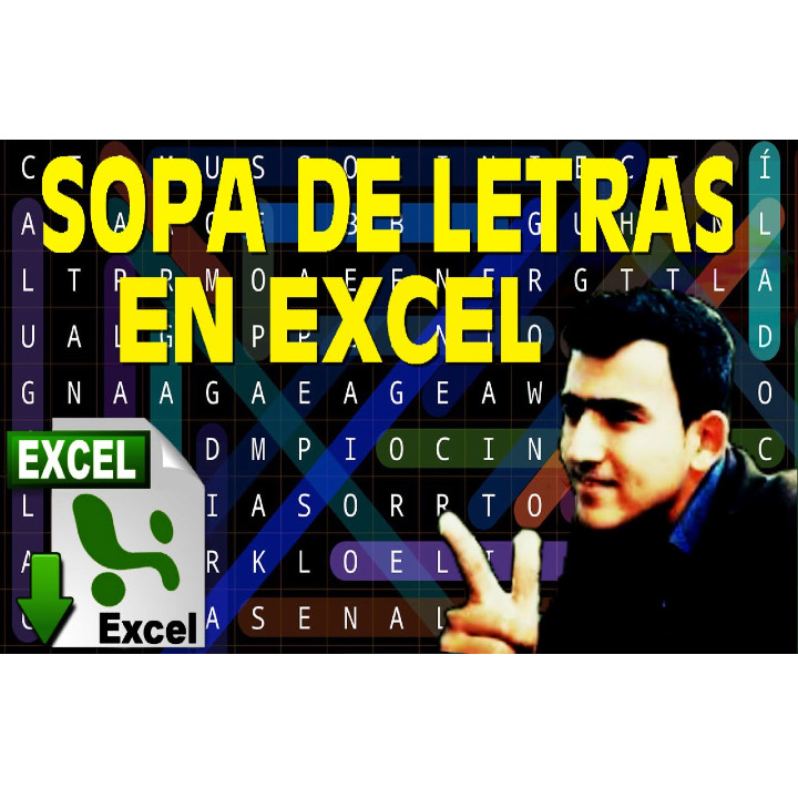 como realizar una sopa de letras en excel