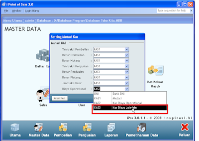 Setting Kas dan Catatan Kas Keluar Masuk di IPOS 3