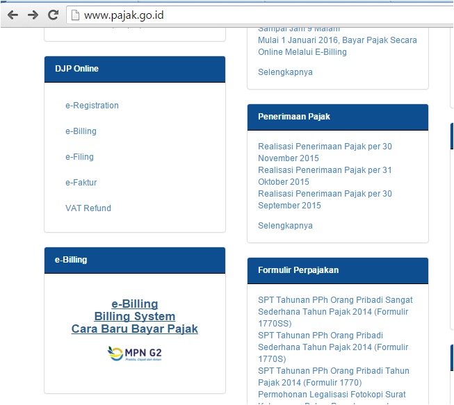  Cara bayar Pajak 2016 internet pajak indonesia