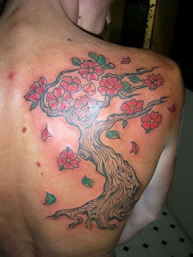 Flowers Tree Tattoos For Sexy Ladies