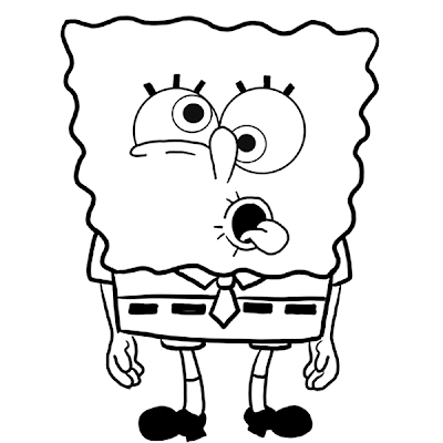 Spongebob Coloring Sheets on Sponge Bob Square Pants Looking Silly On This Coloring Page Click On