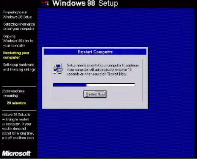 cara instal windows 98