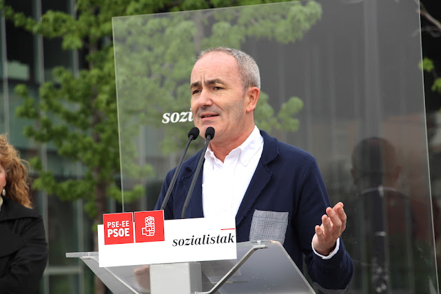 Alfonso García, en la campaña electoral de las municipales de 2015