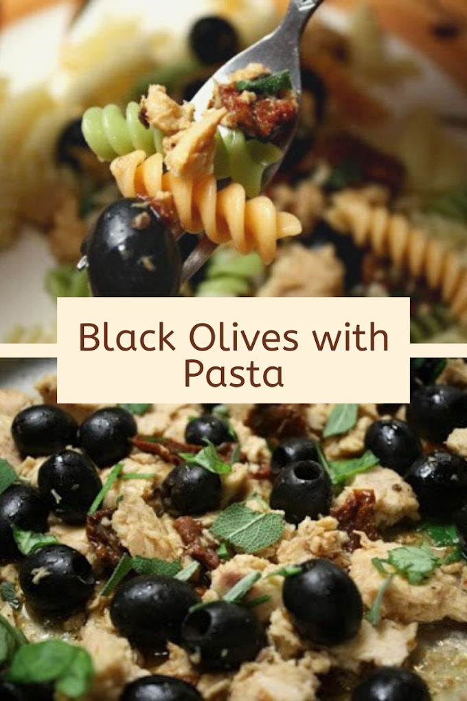 Black Olives, Sundried Tomatoes & Salmon with Pasta