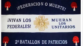 Bandera del 2º batallón de Patricios (1845)