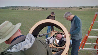 setting up the big Dobsonian