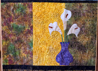 Calla Lily quilt for my mom at Christmas