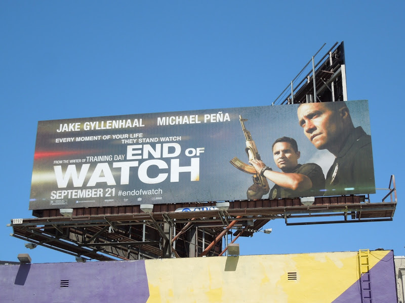 End of Watch movie billboard End of Watch movie billboard