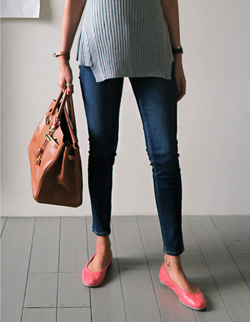  Faded Dark Wash Skinny Jeans