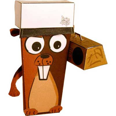 Urban Beaver Papercraft