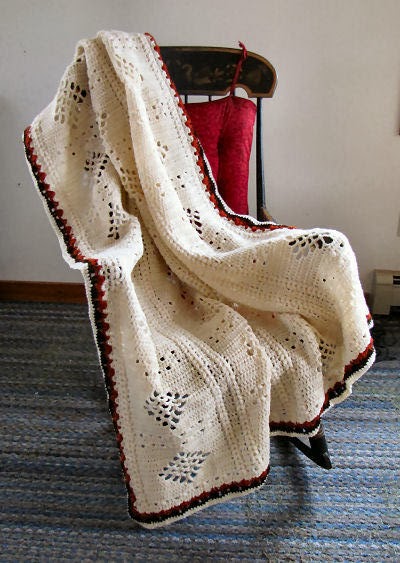 crocheted afghan