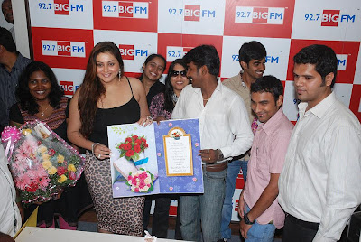 namitha birthday celebration at big fm unseen pics