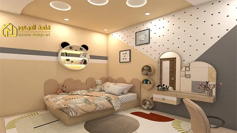 Gypsum-decorations-modern-bedroom