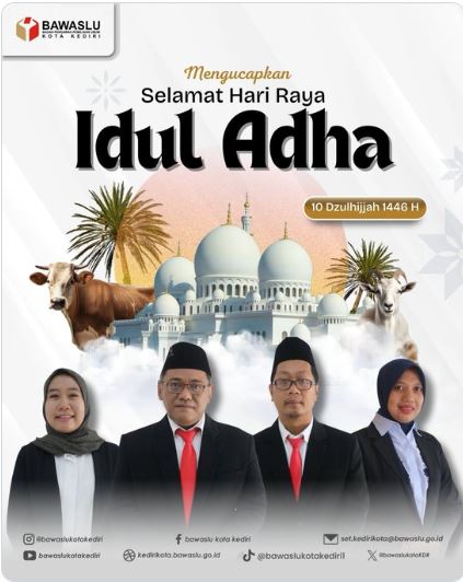 Momentum Idul Adha, Bawaslu Kota Kediri Ajak Tingkatkan Integritas dan Kepedulian Sosial
