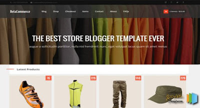 BetaCommerce Store - Online Shopping Store Blogger Template
