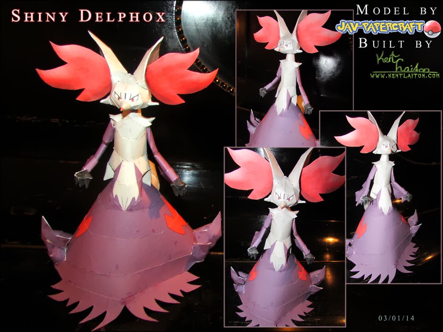 Pokemon Delphox Papercraft